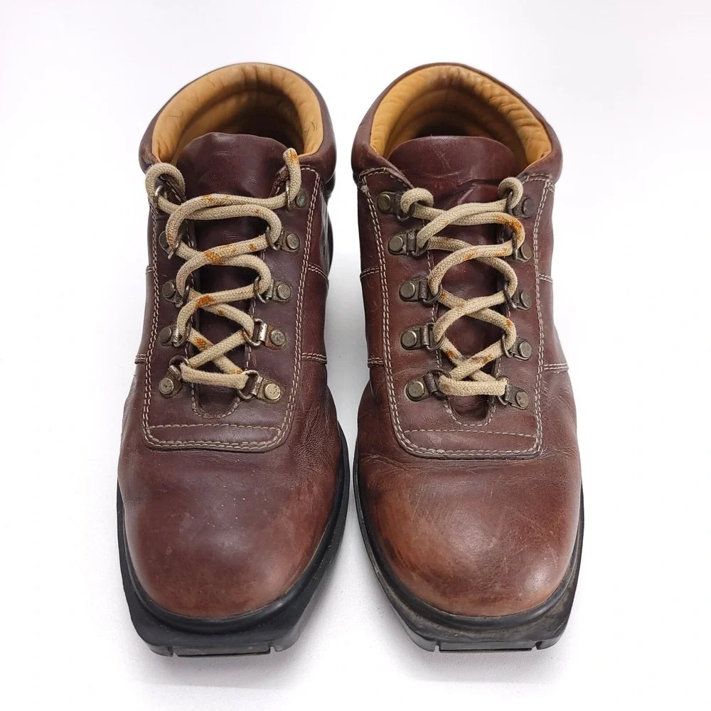 Cole‎ Haan Country Leather Ankle Boots C00519 Metal Grommets Men's Size 8.5 D